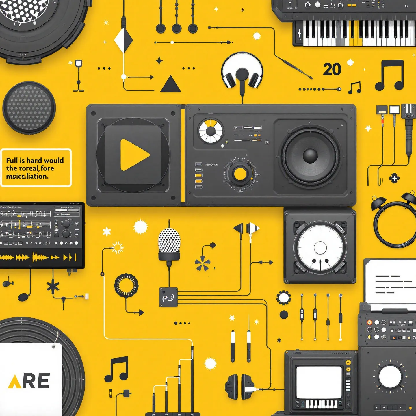 AI Music Generation Technology Diagram